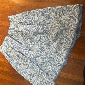 LVJ Milano 
 Elegant Blue and White Skirt